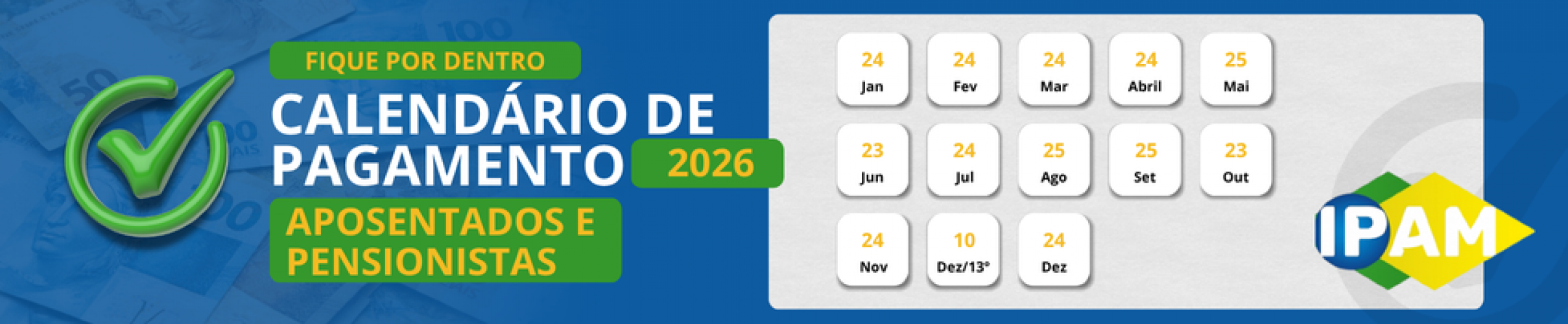 Calendário de Pagamento 2026